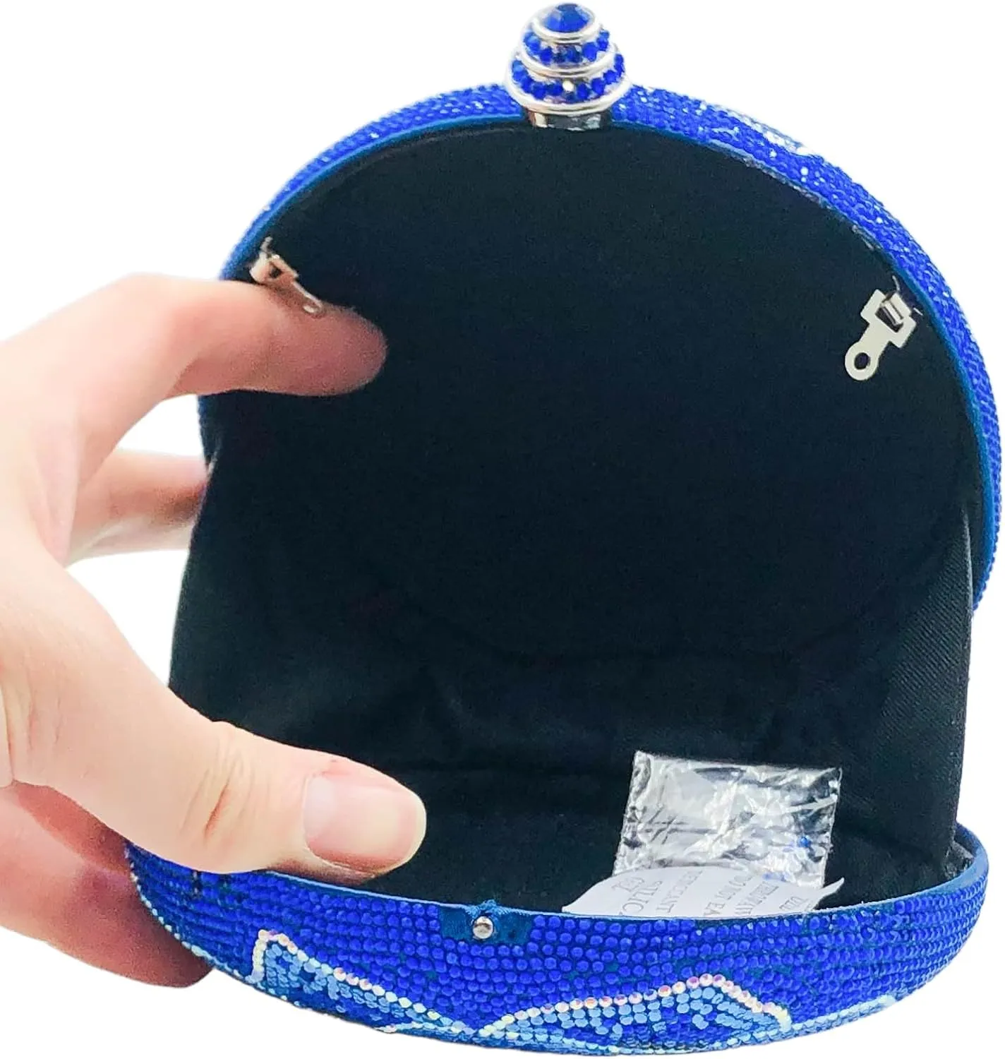 Boutique De FGG Round Flower Clutch Purse Women Rose Crystal Evening Handbag Party Rhinestone Floral Clutch Wedding Bag,Mini