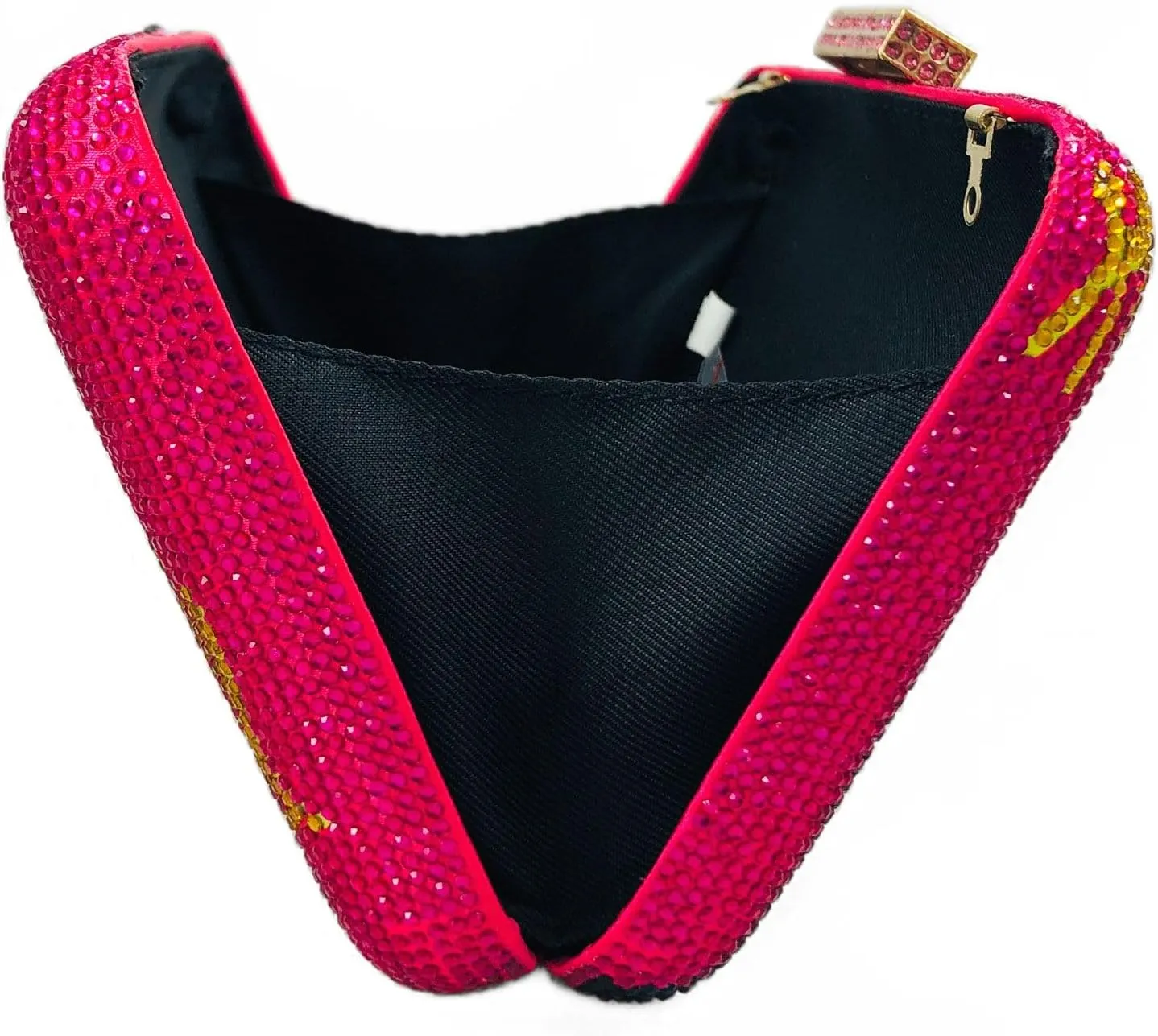 Boutique De FGG Toucan Bird Crystal Clutch Purses for Women Evening Minaudiere Handbags Party Rhinestone Clutch Bag,Mini