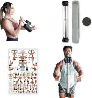 Bow Basic 28" | Isometric Strength Training Equipment for Total Body Fitness, Portable Home Gym with Variable Resistance