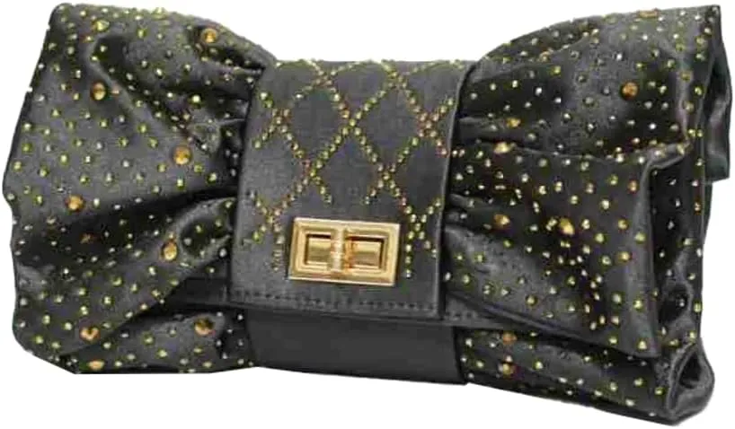 Bow Clutch Purses Women 2025 Pleated Evening Bag Formal Vintage Rhinestone Satin Handbags for Bridal Wedding Party
