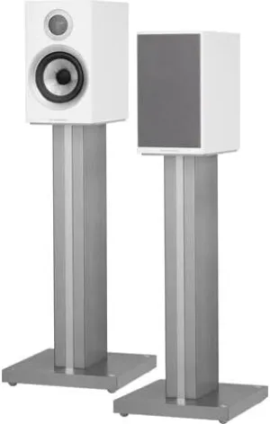Bowers & Wilkins 707 S2 Standmount Loudspeaker - Compact 2-Way Speaker, Continuum Cone Driver & Dome Tweeter, Stereo Speakers for Home Theater System, Satin White (Stands Sold Separately)