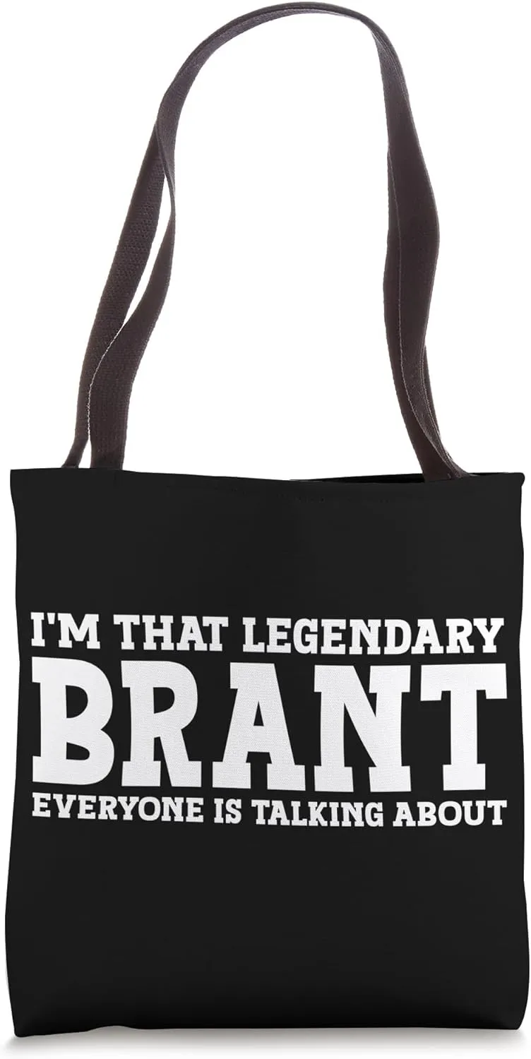 Brant Surname Funny Team Family Last Name Brant Tote Bag
