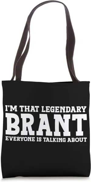 Brant Surname Funny Team Family Last Name Brant Tote Bag
