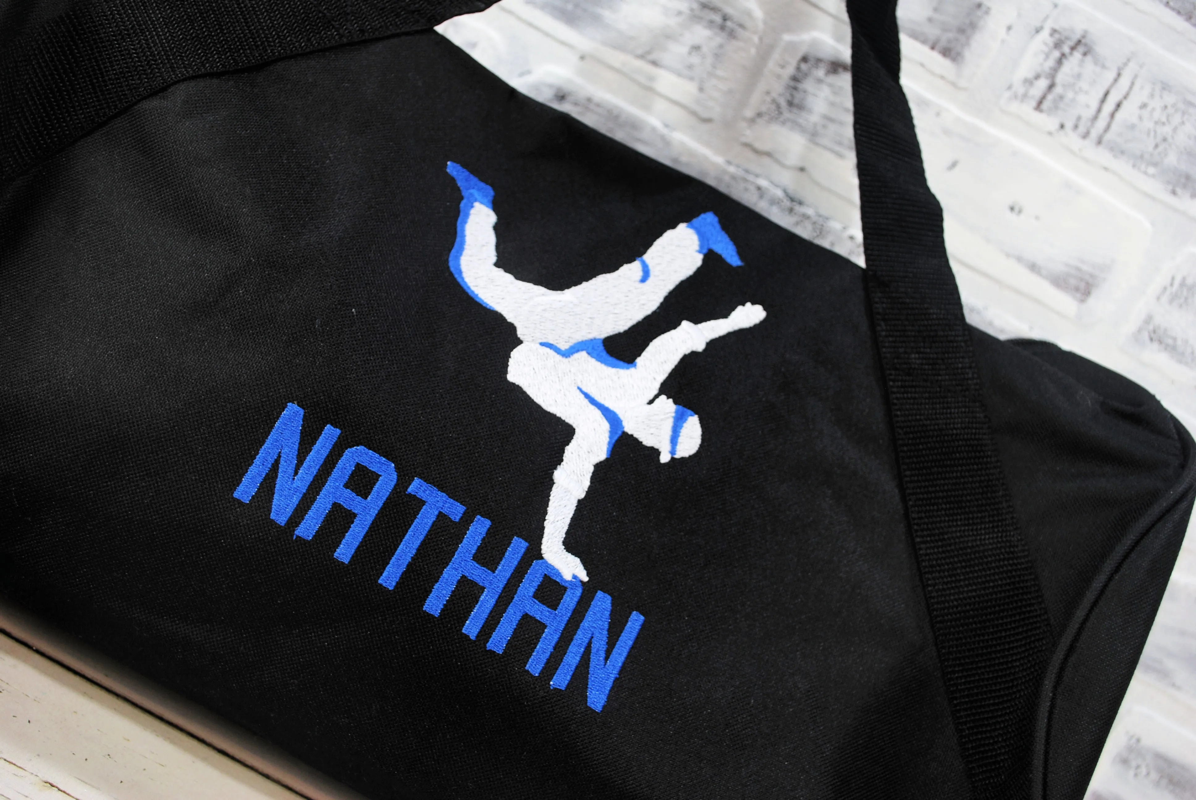 Break Dance with Neon Personalized Tote or Duffle Bag