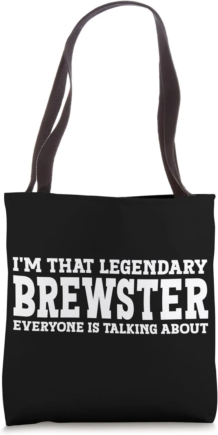 Brewster Surname Funny Team Family Last Name Brewster Tote Bag