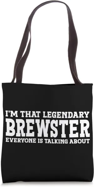 Brewster Surname Funny Team Family Last Name Brewster Tote Bag