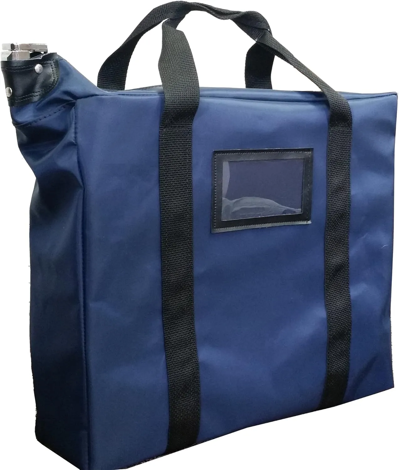 Briefcase Style Locking Document Bag (Navy)
