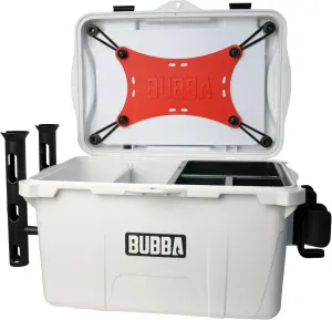 BUBBA Voyager Series Gear Box - 34-Liter Capacity - With Dividers, Cutting Board, Rod Holders, & Drink Holder