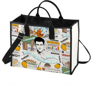 BWWKTOP Canvas Tote Bag - Schmidt Fans TV Show Inspired Shoulder Bag