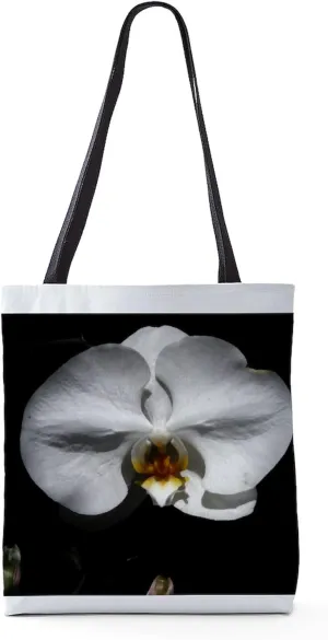 CafePress White Orchid 18"x18" Reusable Grocery Shopping Sling Tote Bag