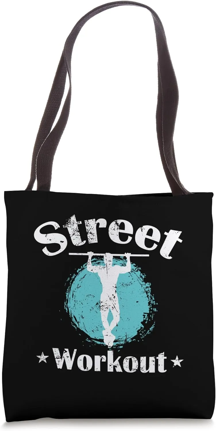 Calisthenics Street Workout City as Gym Tote Bag