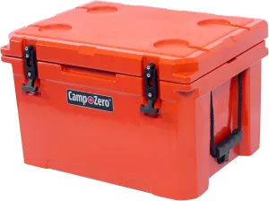 CAMP-ZERO 40L-42 Quart Hard Cooler Ice Chest, Perfect for Drinks, Beach, Picnics, Boating, Hunting, Camping and Travel with 4 Molded-in Cup Holders and Comfort Grip Handles