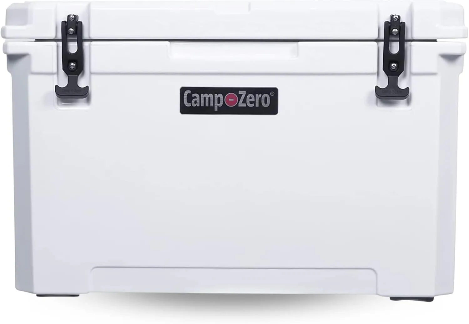 CAMP-ZERO 60L Cooler/Ice Chest with 4 Molded-in Cup Holders and No-Lose Drain Plug