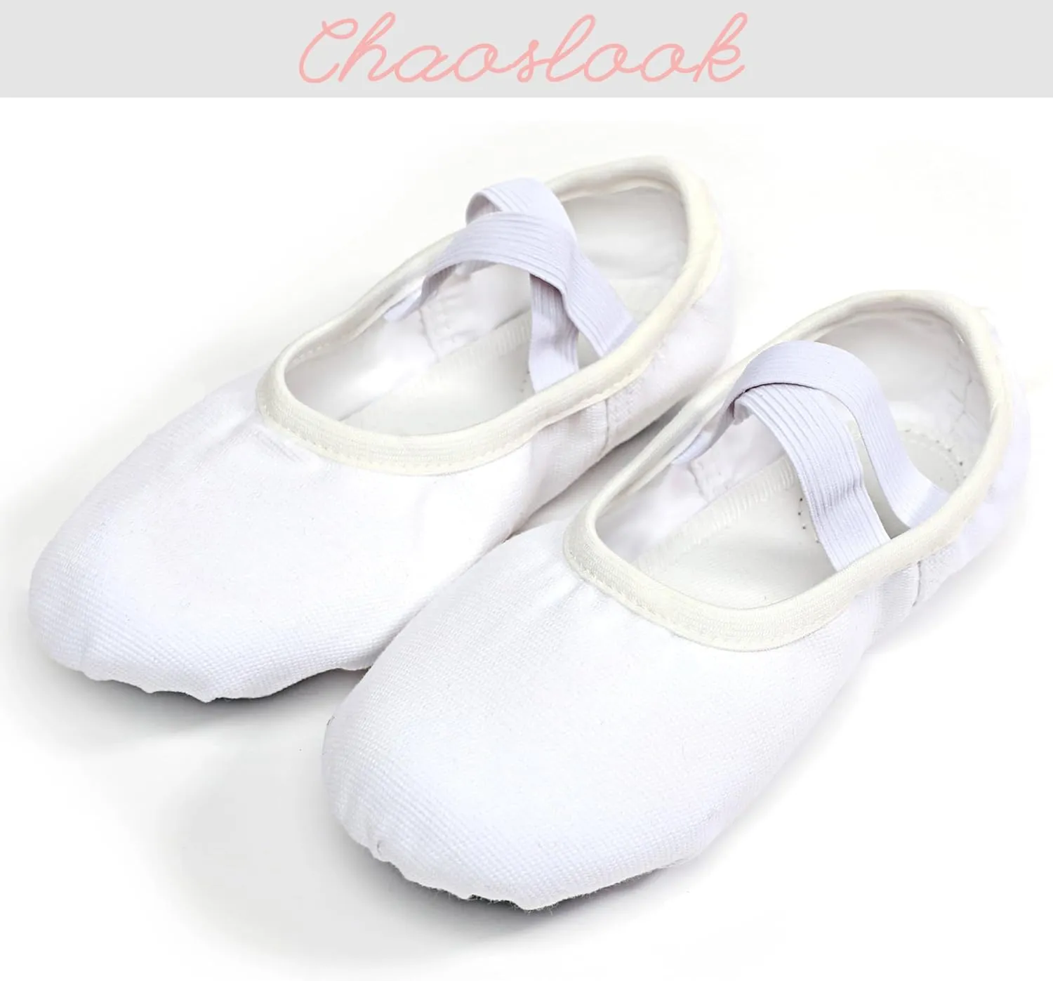 Canvas Ballet Dance Shoes Girls Womens Ballet Shoes Stretch Split Sole for Perform Dance Yoga