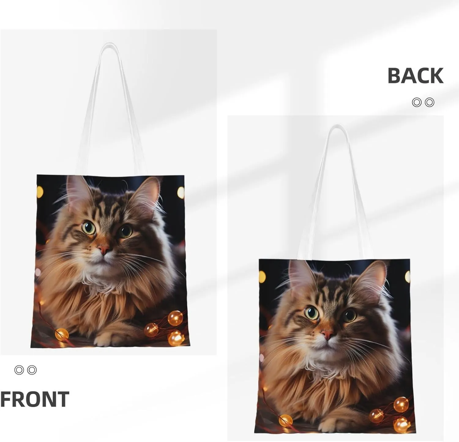 Canvas Tote Bag For Women Reusable Shopping Bag Casual Eagle Shoulder Bag Handbag For Travel