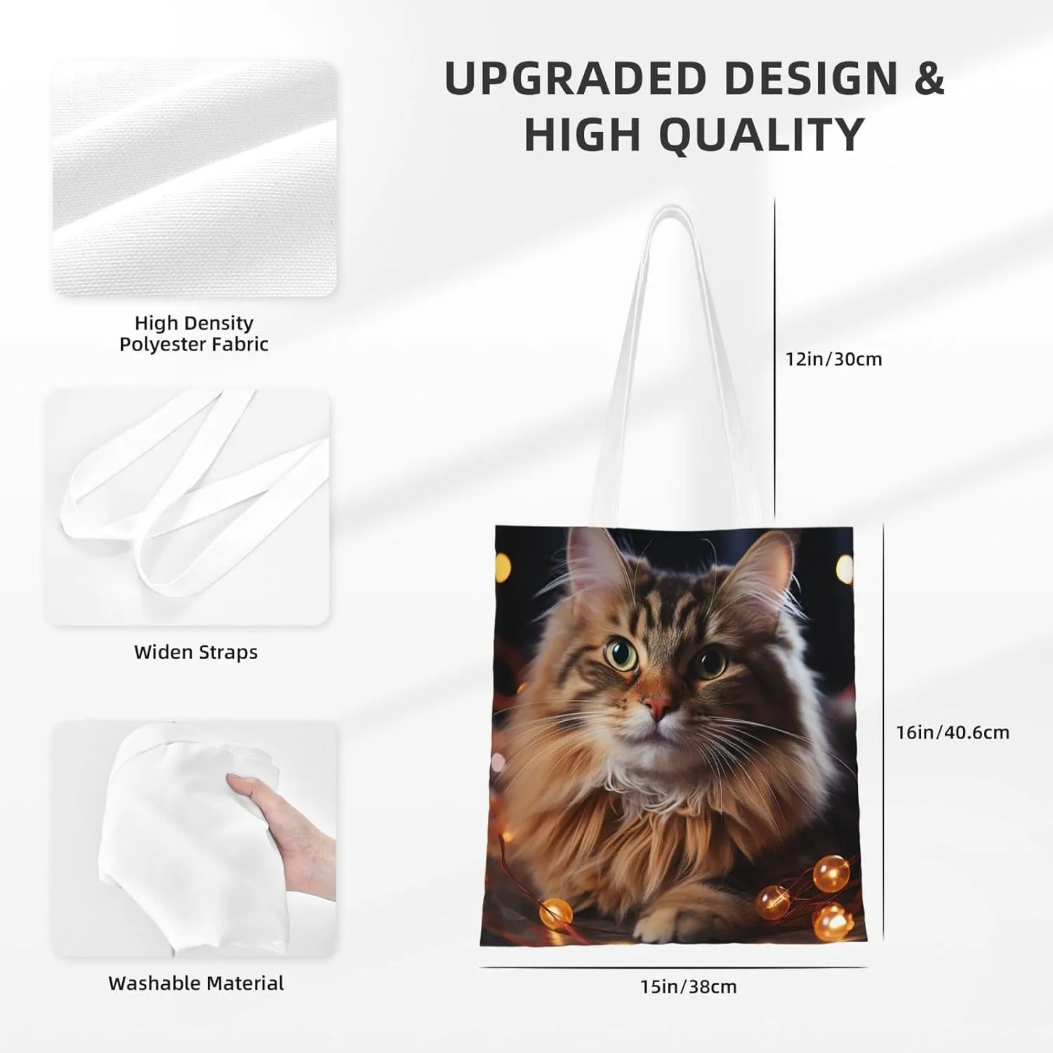 Canvas Tote Bag For Women Reusable Shopping Bag Casual Eagle Shoulder Bag Handbag For Travel