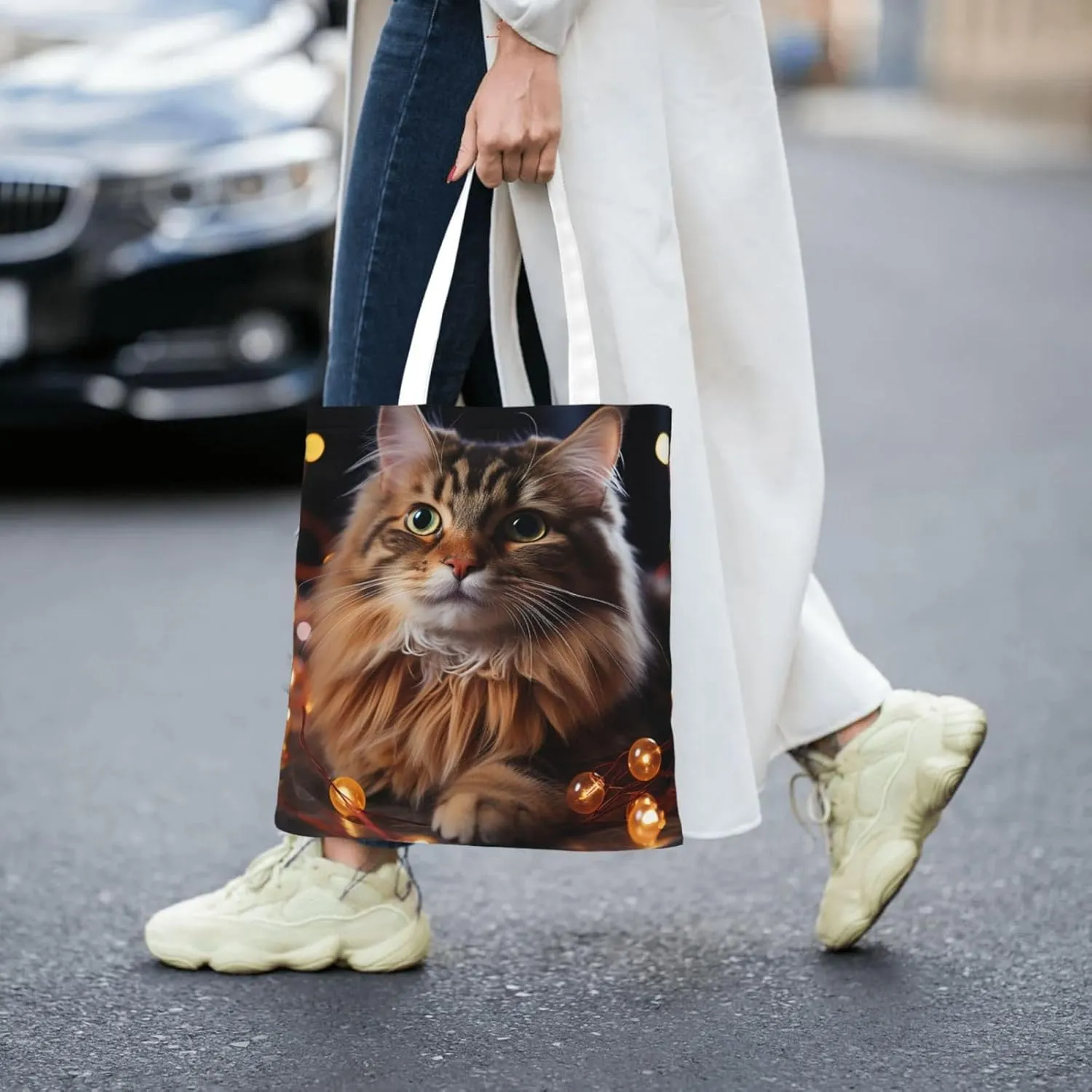 Canvas Tote Bag For Women Reusable Shopping Bag Casual Eagle Shoulder Bag Handbag For Travel