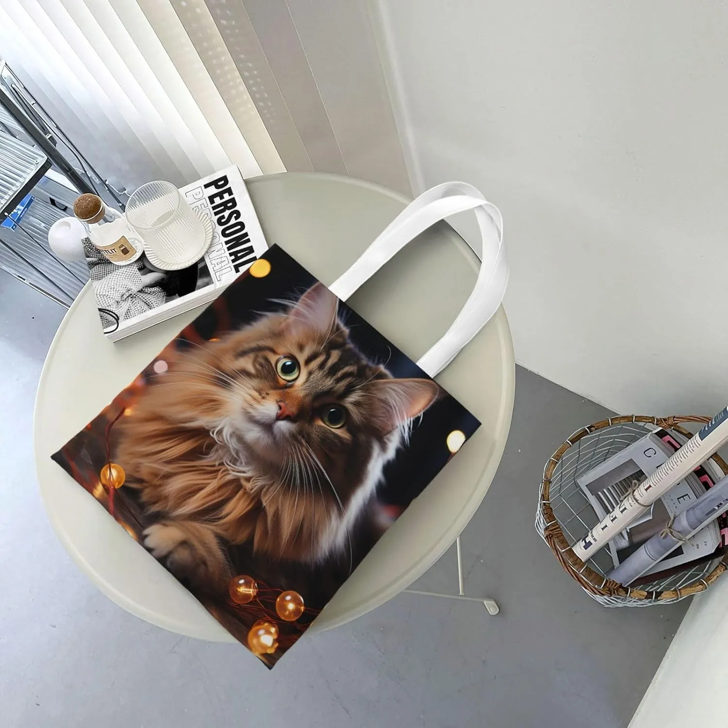 Canvas Tote Bag For Women Reusable Shopping Bag Casual Eagle Shoulder Bag Handbag For Travel