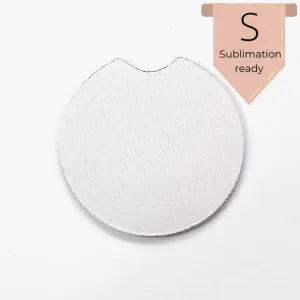Car Coaster WHITE - Neoprene 10pack