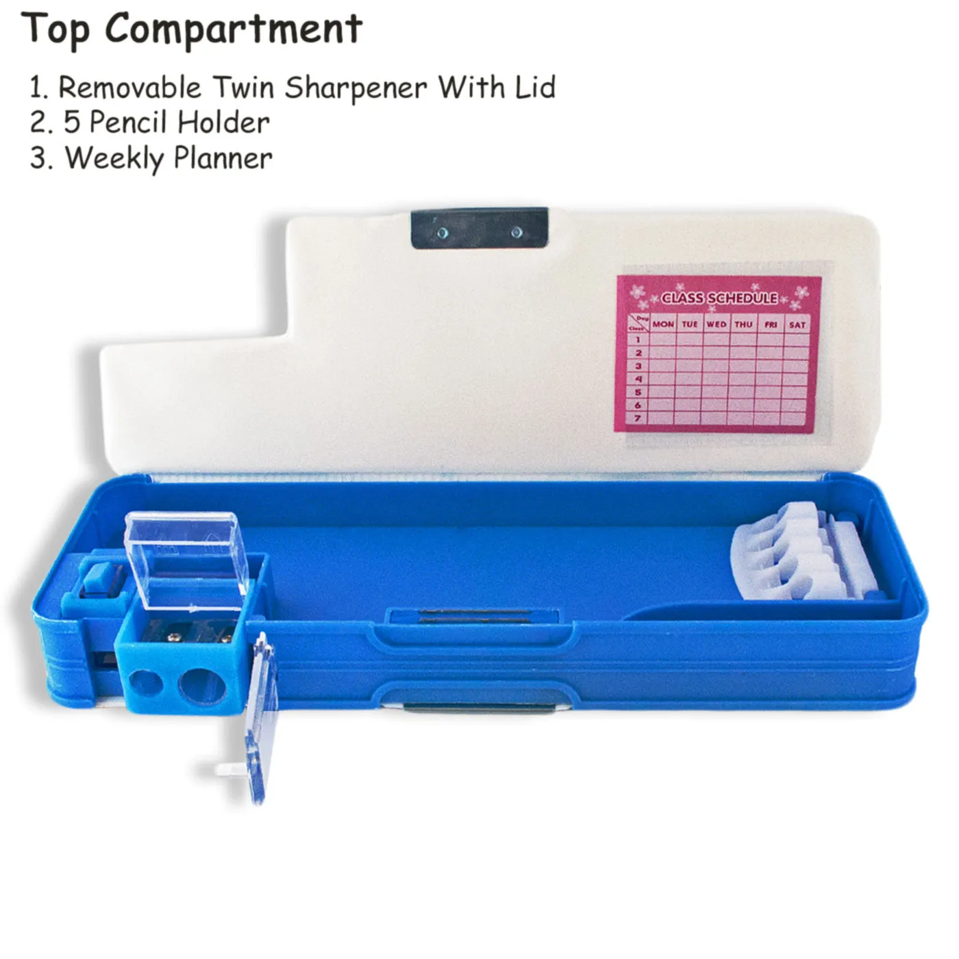 Cars Pop-Up Pencil Box Twin Compartment