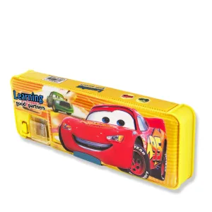 Cars Pop-Up Pencil Box Twin Compartment