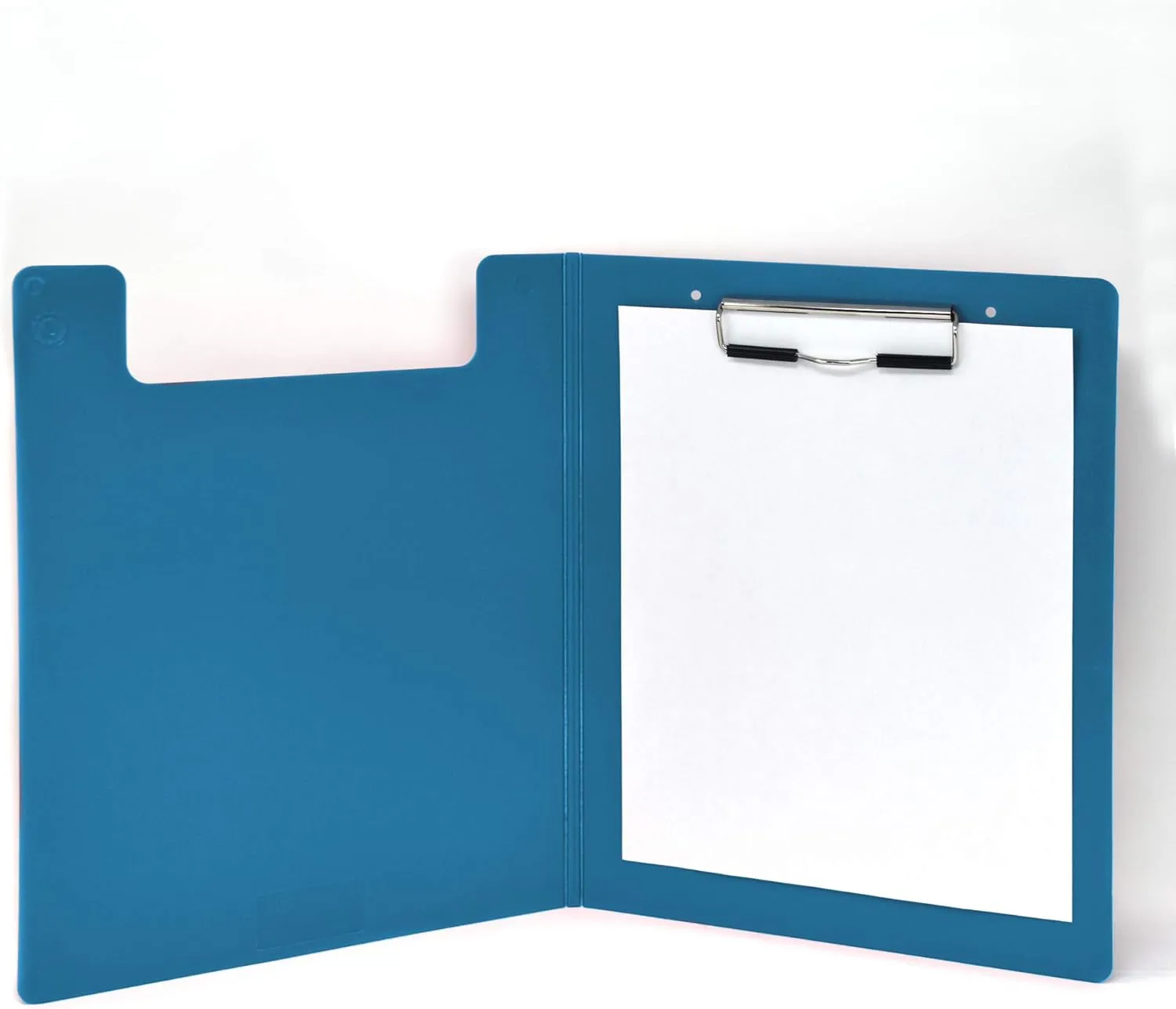 Carstens Heavy Duty Low-Profile Clipboard with Cover – Plastic, Blue