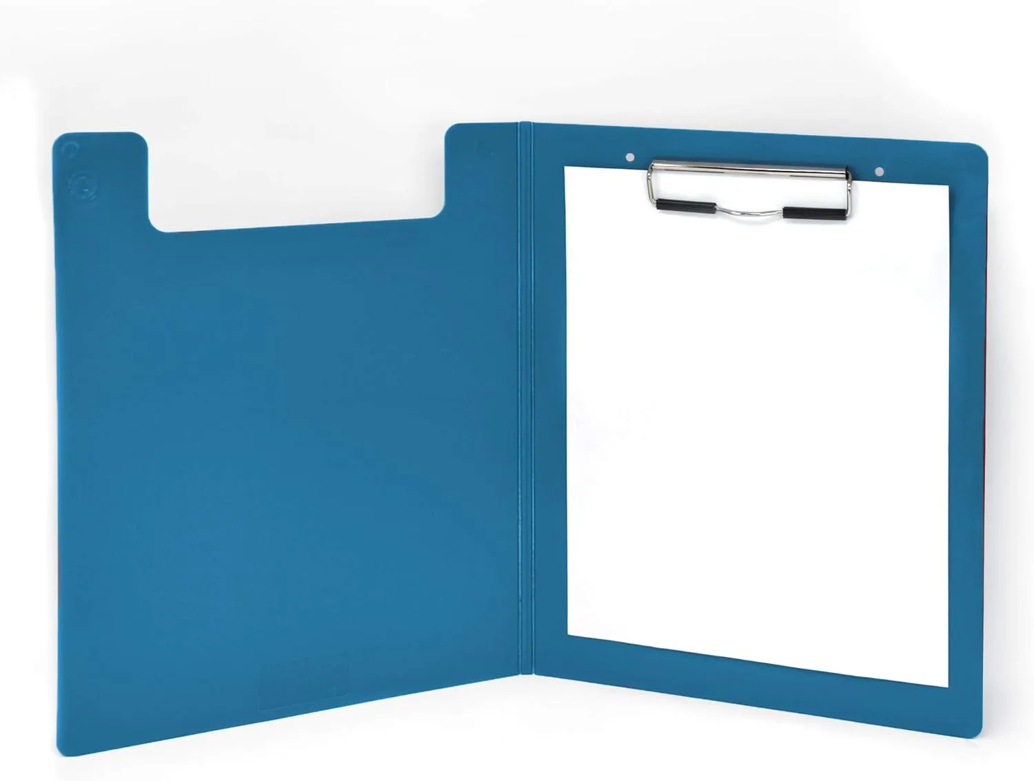 Carstens Heavy Duty Low-Profile Clipboard with Cover – Plastic, Blue