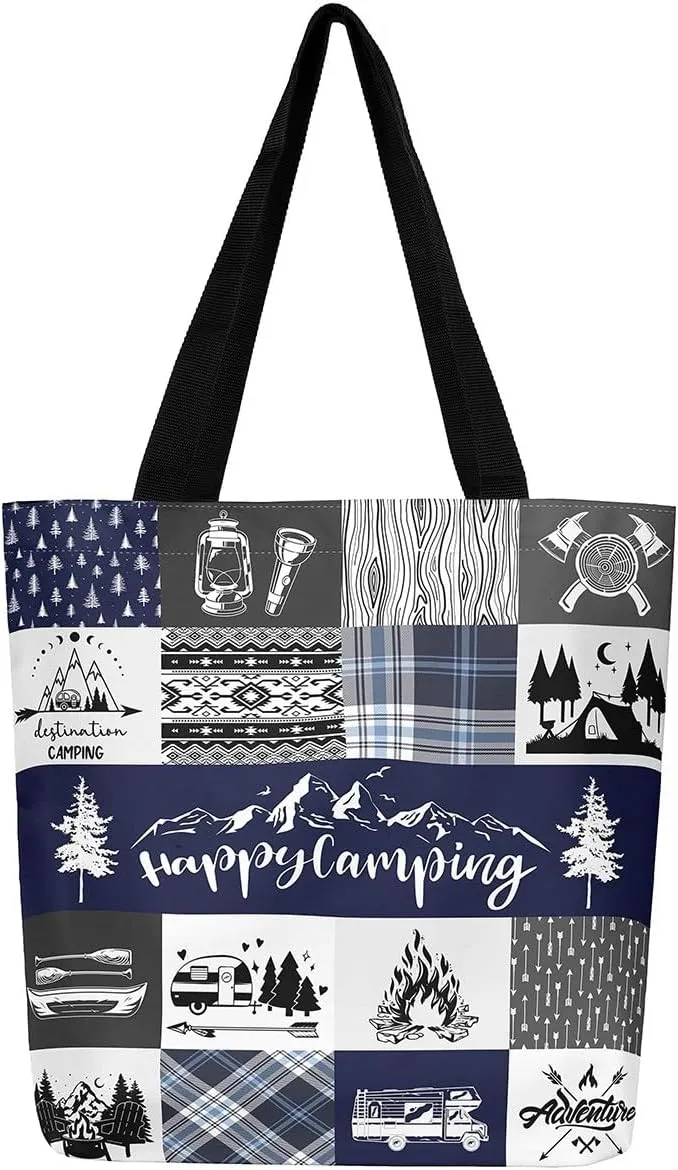Castle Fairy Canvas Tote Bag Aesthetic for KIds Teens Adult,Modern HD Painting Reusable Grocery Handbag