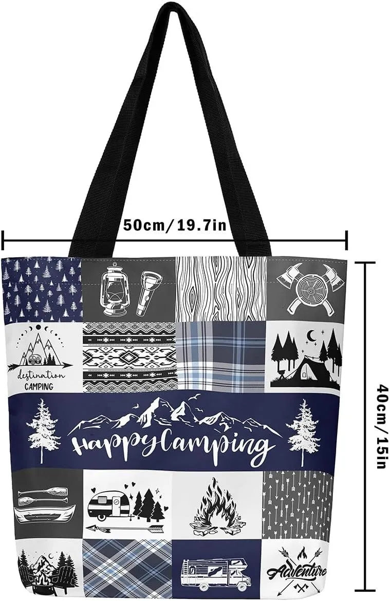 Castle Fairy Canvas Tote Bag Aesthetic for KIds Teens Adult,Modern HD Painting Reusable Grocery Handbag