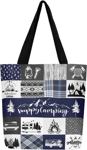 Castle Fairy Canvas Tote Bag Aesthetic for KIds Teens Adult,Modern HD Painting Reusable Grocery Handbag