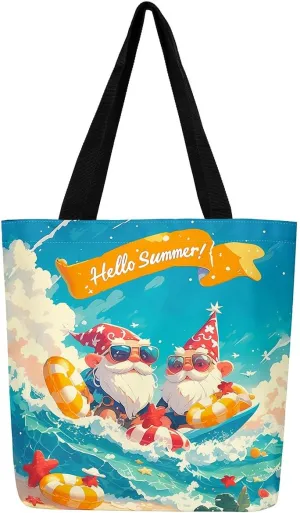 Castle Fairy Kids Teens Canvas Tote Bag Aesthetic for Women Girls,Colorful Animals Floral Reusable Grocery Handbag