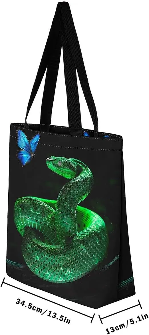 Castle Fairy Women's Canvas Tote Bag for Beach Travel Shopping