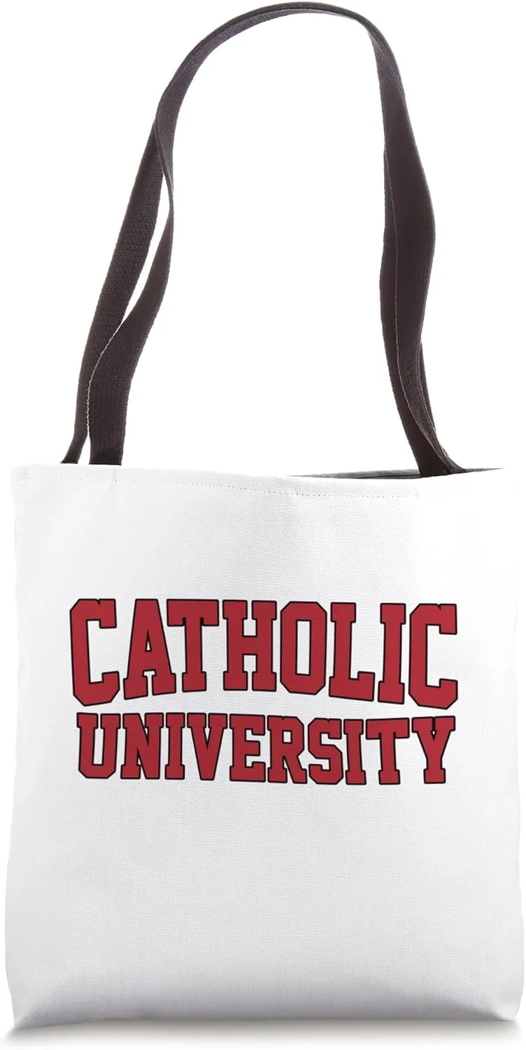 Catholic Arch Vintage Retro University Athletic Sports Tote Bag
