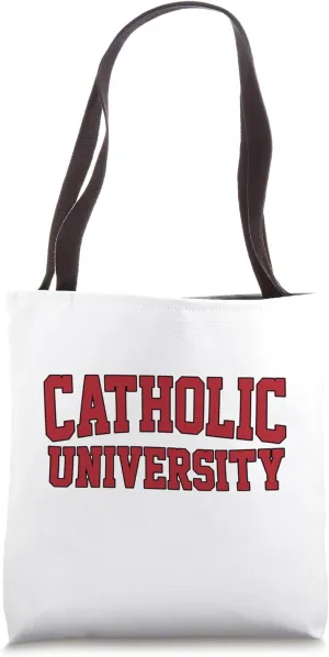 Catholic Arch Vintage Retro University Athletic Sports Tote Bag