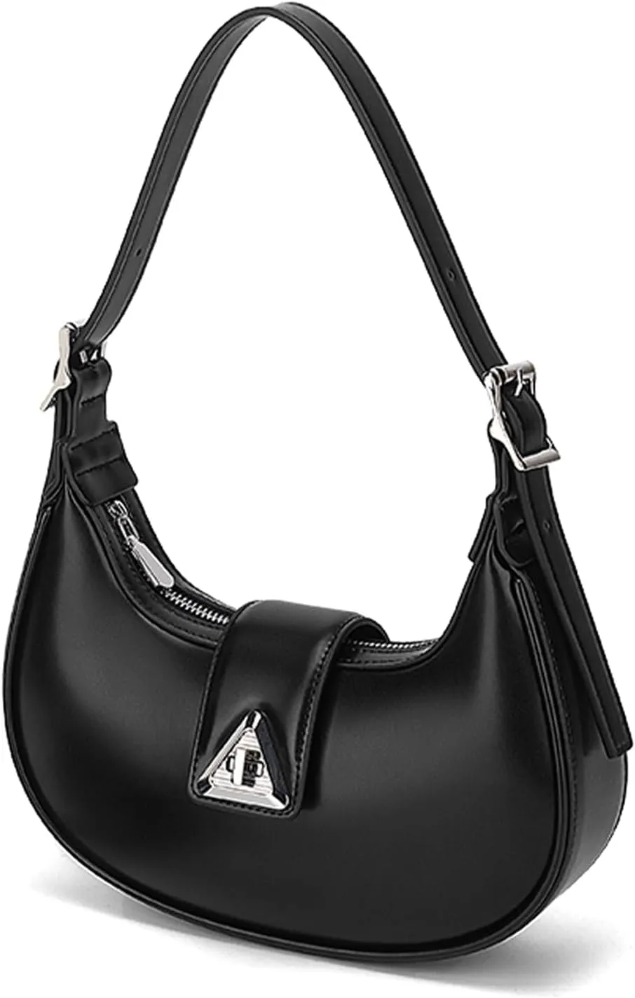 celestina Crescent Shoulder Bags for Women Cute Hobo Tote Handbag Under the Arm Purses Mini Clutch Purse with Zipper Closure