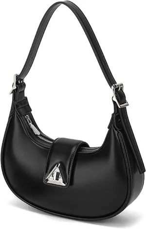 celestina Crescent Shoulder Bags for Women Cute Hobo Tote Handbag Under the Arm Purses Mini Clutch Purse with Zipper Closure