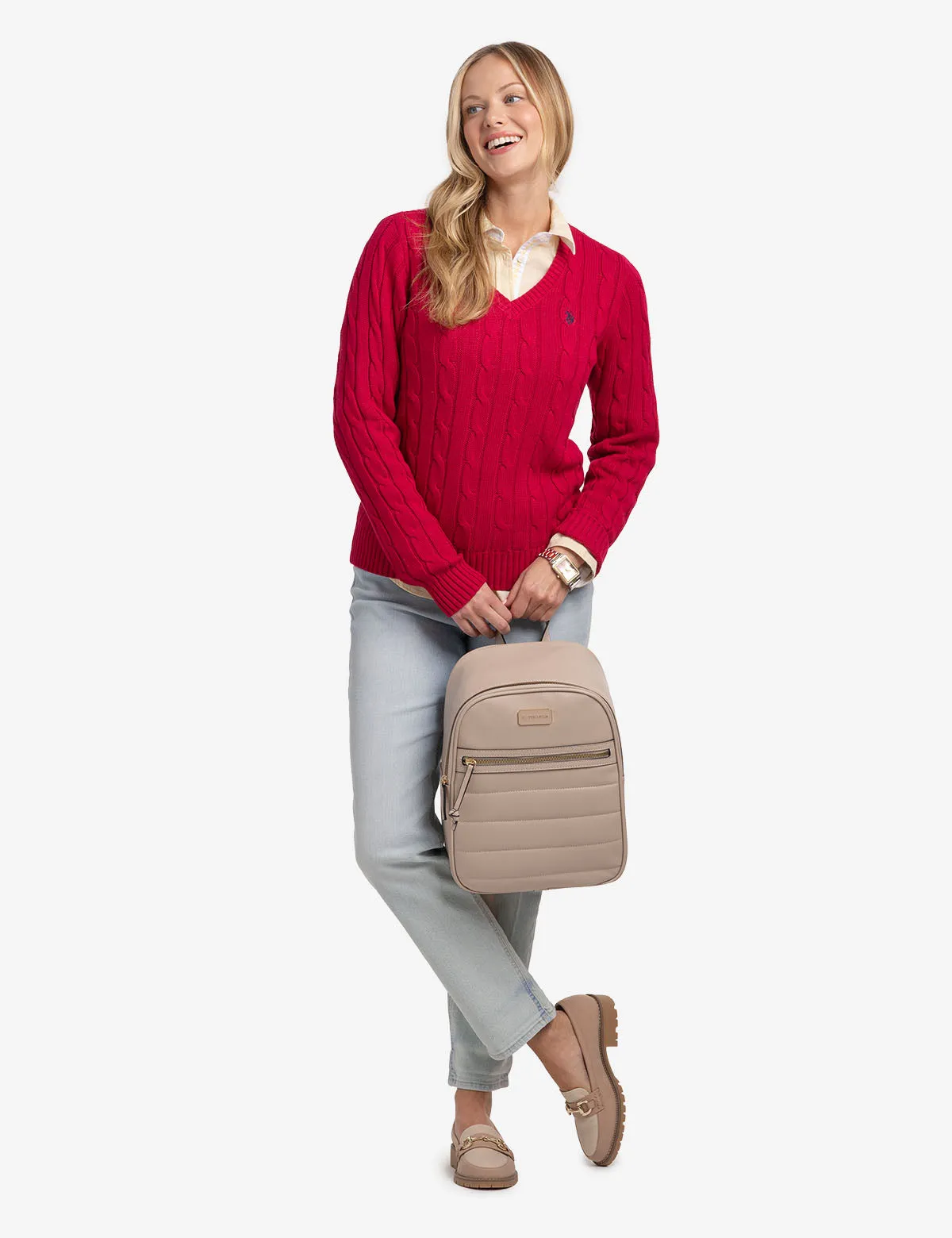 CHANNEL QUILTED BACKPACK