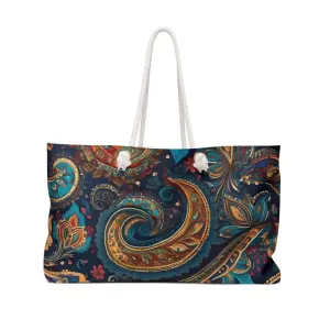 Chic Paisley Pattern Weekender Bag for Trendy Fashion
