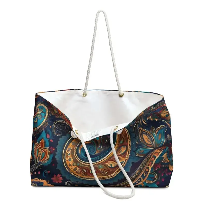 Chic Paisley Pattern Weekender Bag for Trendy Fashion