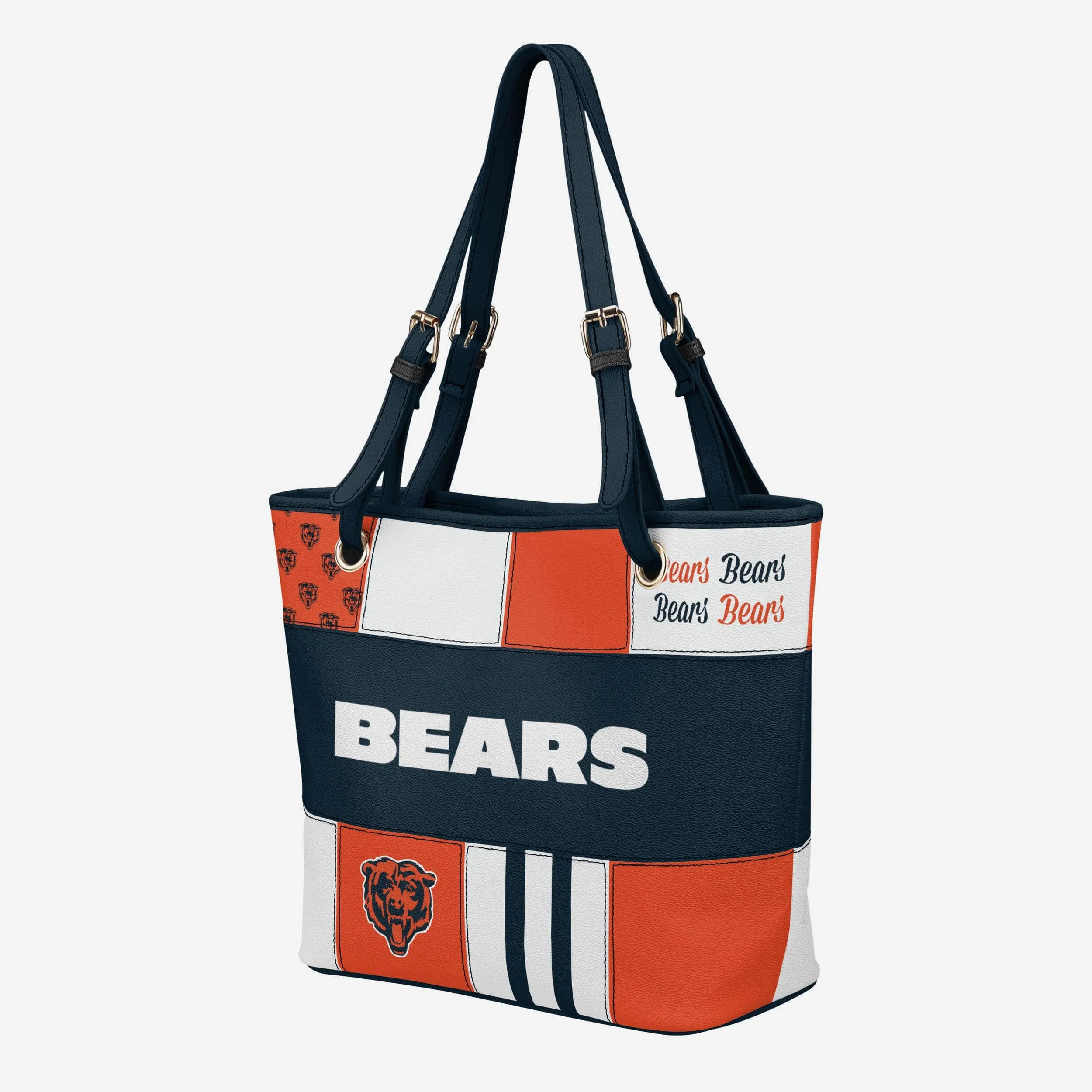 Chicago Bears Printed Collage Tote