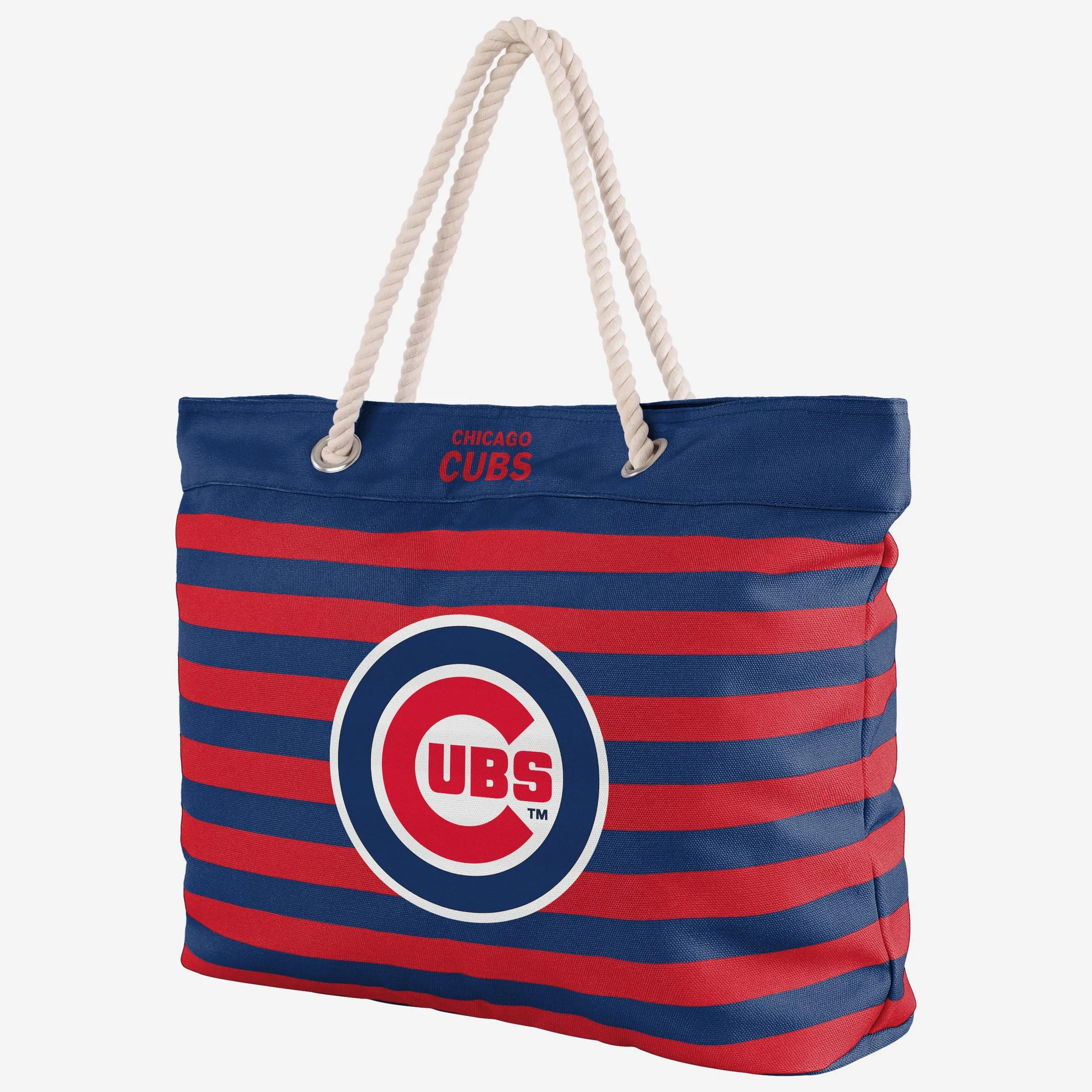 Chicago Cubs Nautical Stripe Tote Bag