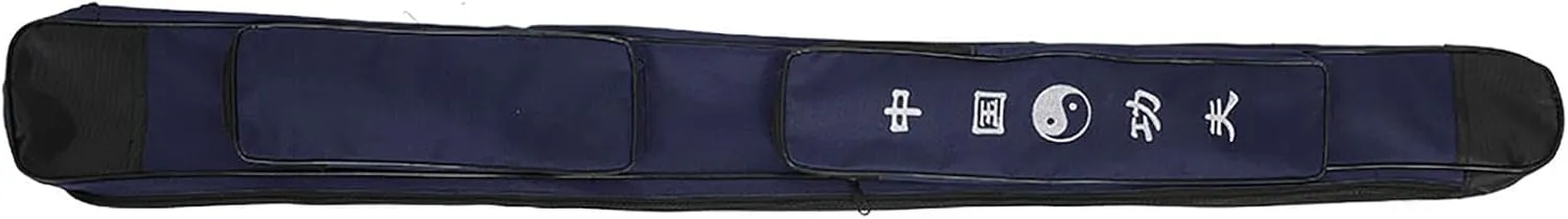 Chinese Martial Arts Sword Bag, Thick Canvas Sword Carrying Case, Multifction Shoulder Carry Case for Easy Transport