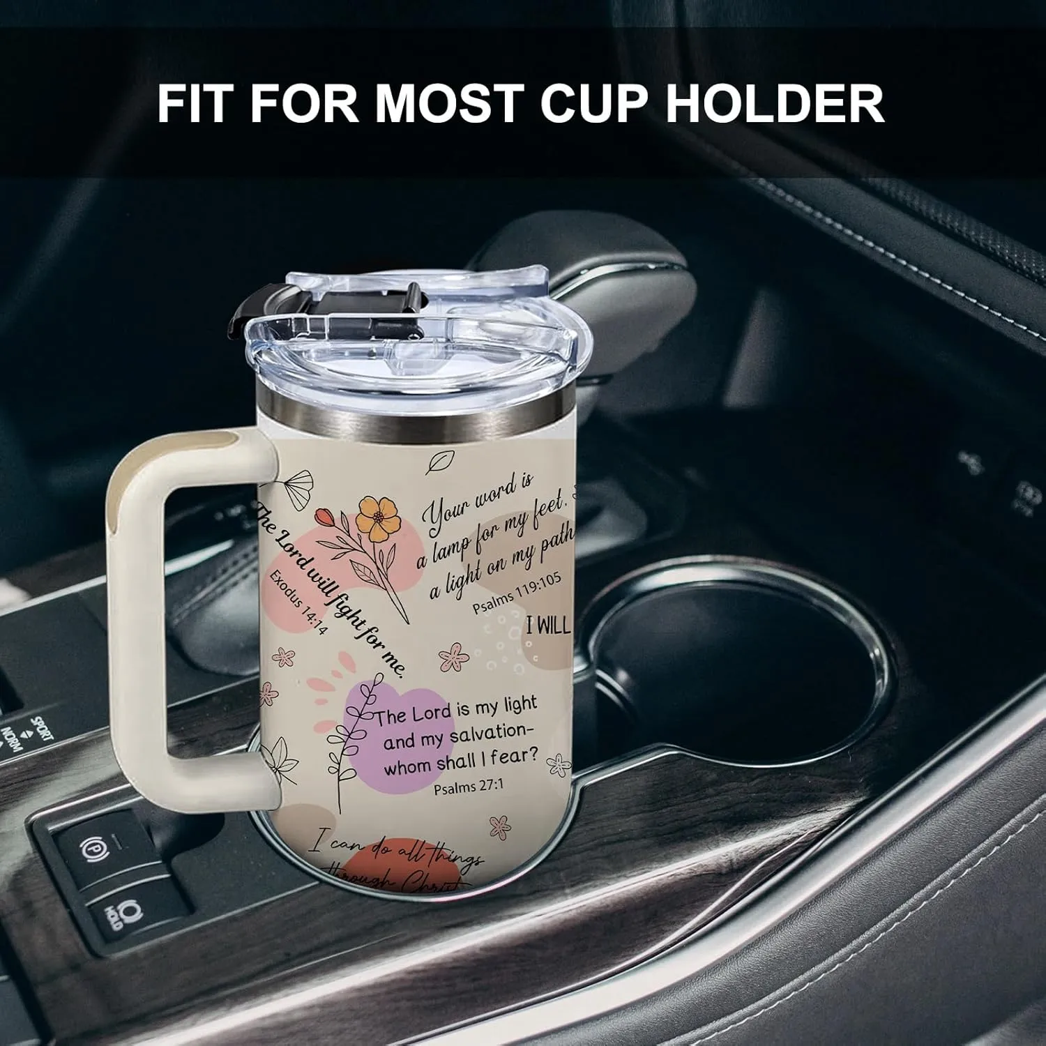 Christian Gifts for Women - Faith Bible Verse Gifts Baptism Tumbler - Inspirational Religious Birthday Gift for Women - Catholic Spiritual Christmas Gift Coffee Cup for Girl Friends 40oz