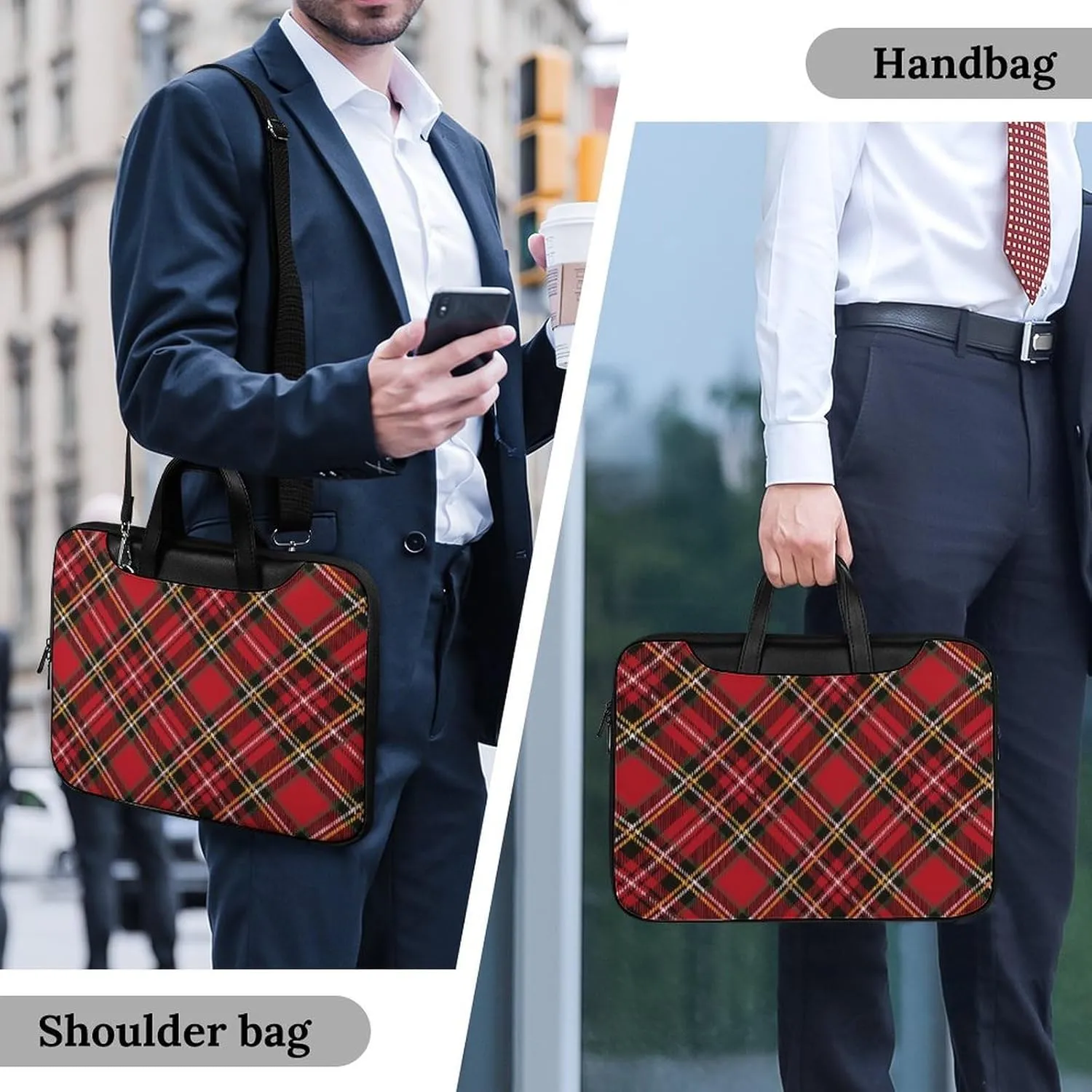 Clan MacArthur Arthur Handheld Single Shoulder Crossbody Laptop Bag Unisex