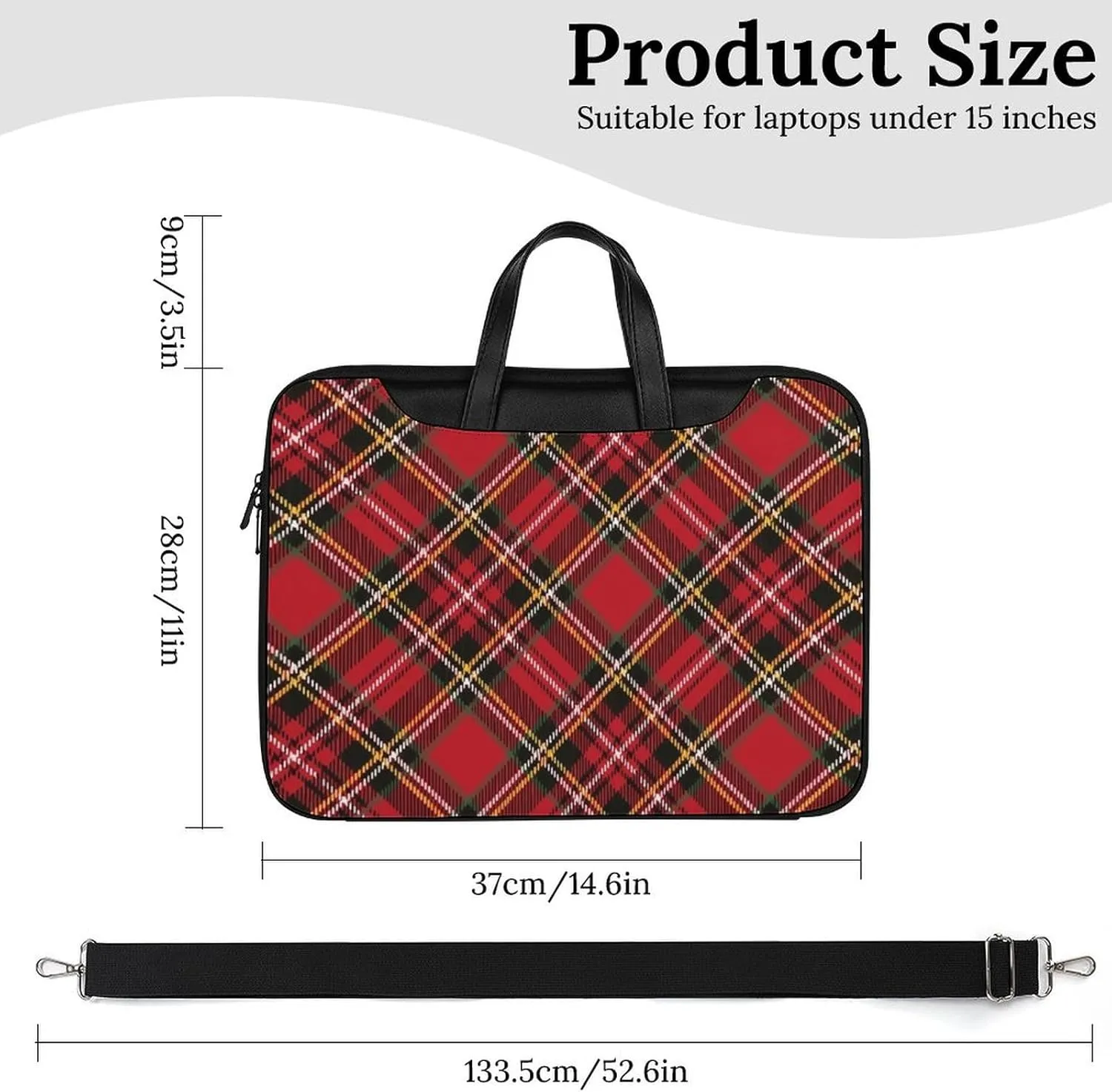 Clan MacArthur Arthur Handheld Single Shoulder Crossbody Laptop Bag Unisex