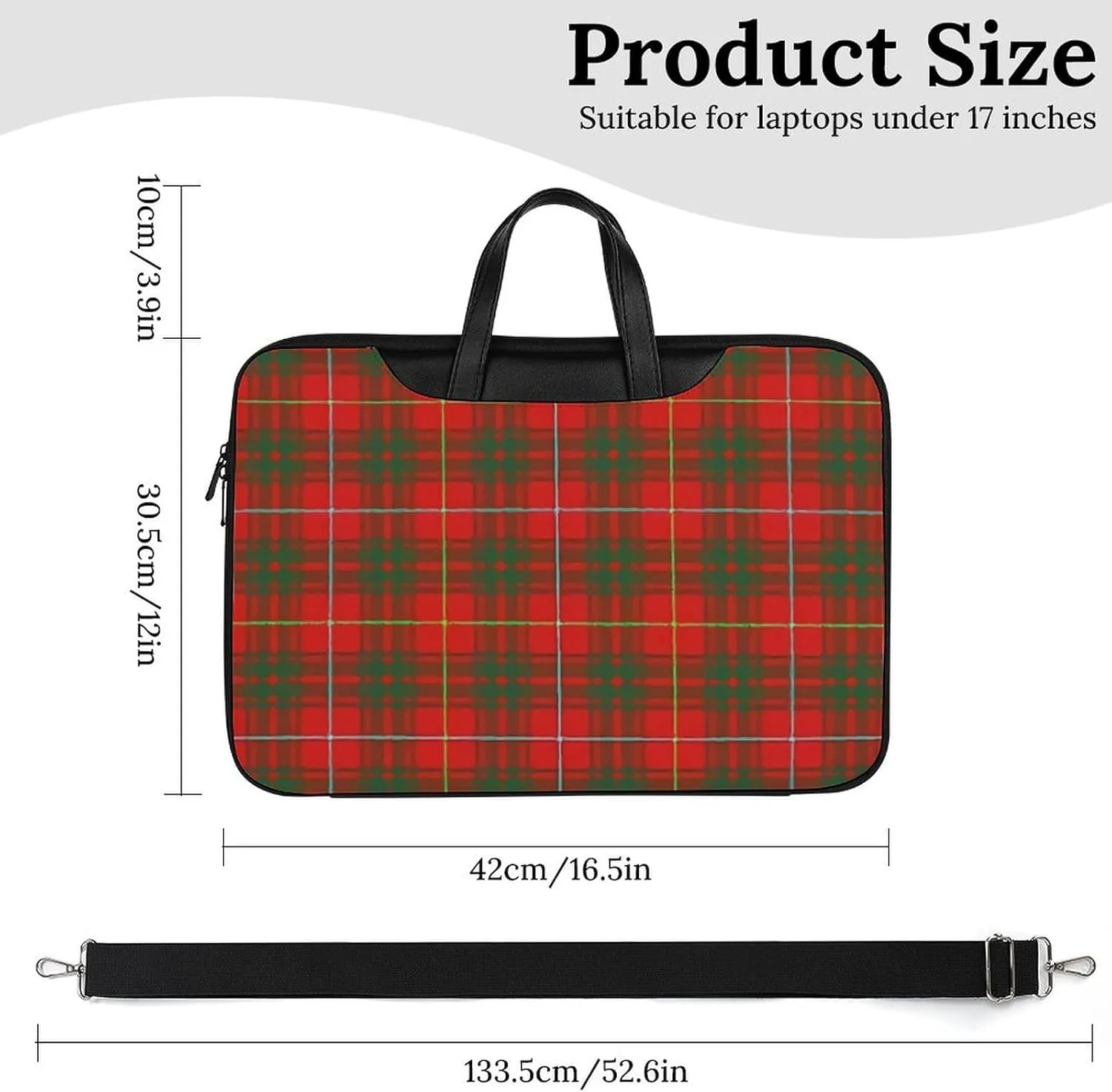 Clan MacArthur Arthur Handheld Single Shoulder Crossbody Laptop Bag Unisex