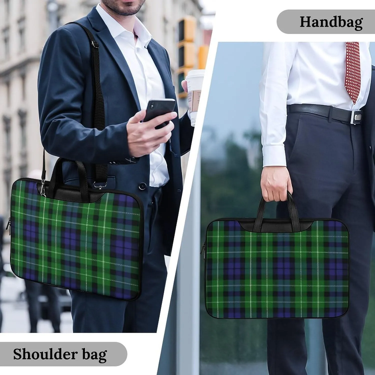 Clan MacArthur Arthur Handheld Single Shoulder Crossbody Laptop Bag Unisex
