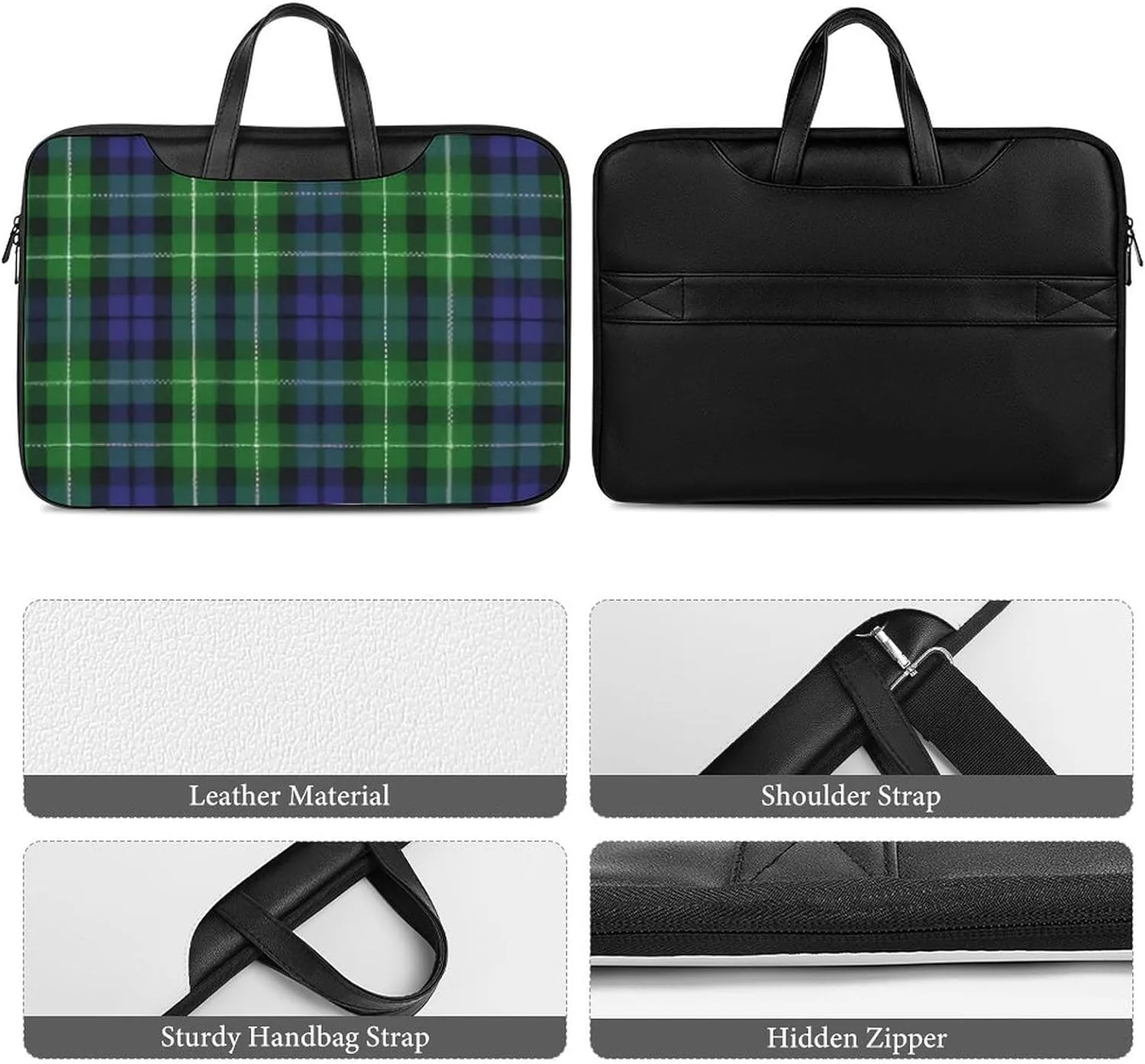 Clan MacArthur Arthur Handheld Single Shoulder Crossbody Laptop Bag Unisex