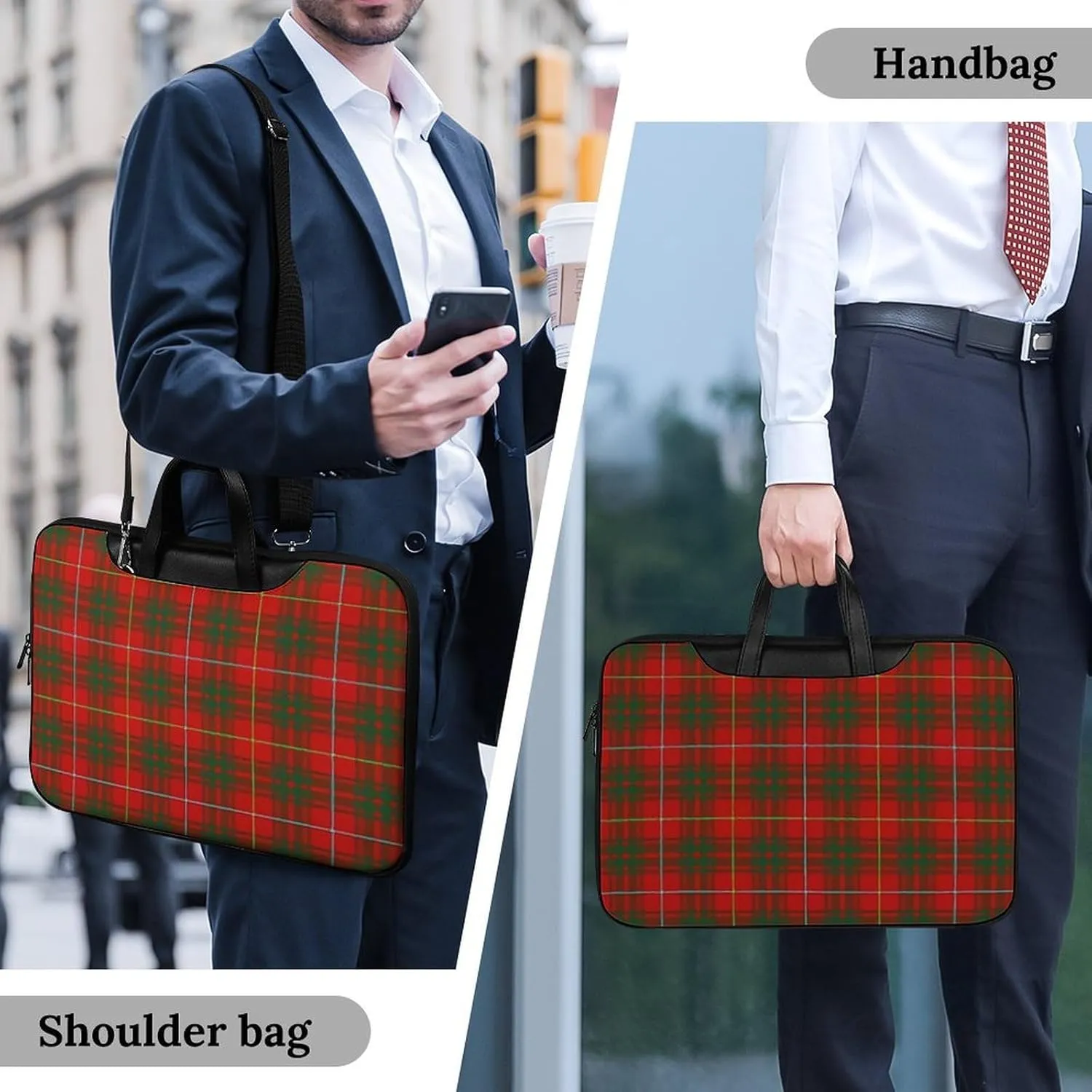 Clan MacArthur Arthur Handheld Single Shoulder Crossbody Laptop Bag Unisex