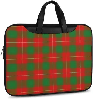 Clan Rutherford Tartan Handheld Single Shoulder Crossbody Laptop Bag Unisex